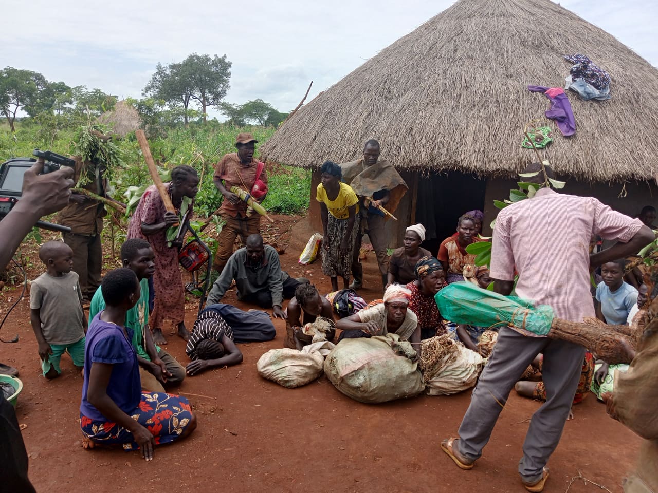 Community members and elders meeting BREFON staff during a cultural dialogue.