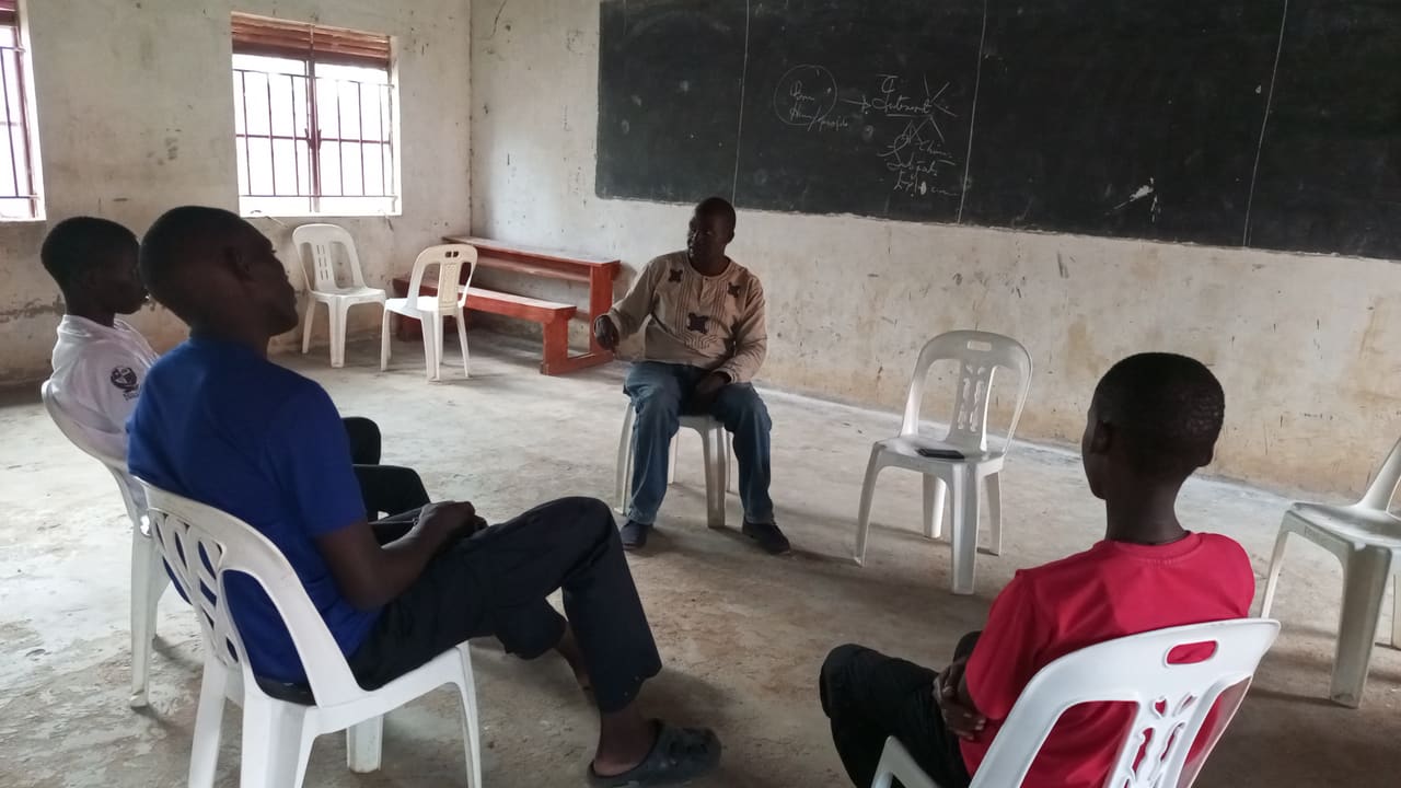 A life-skills and mental health education session at a school.