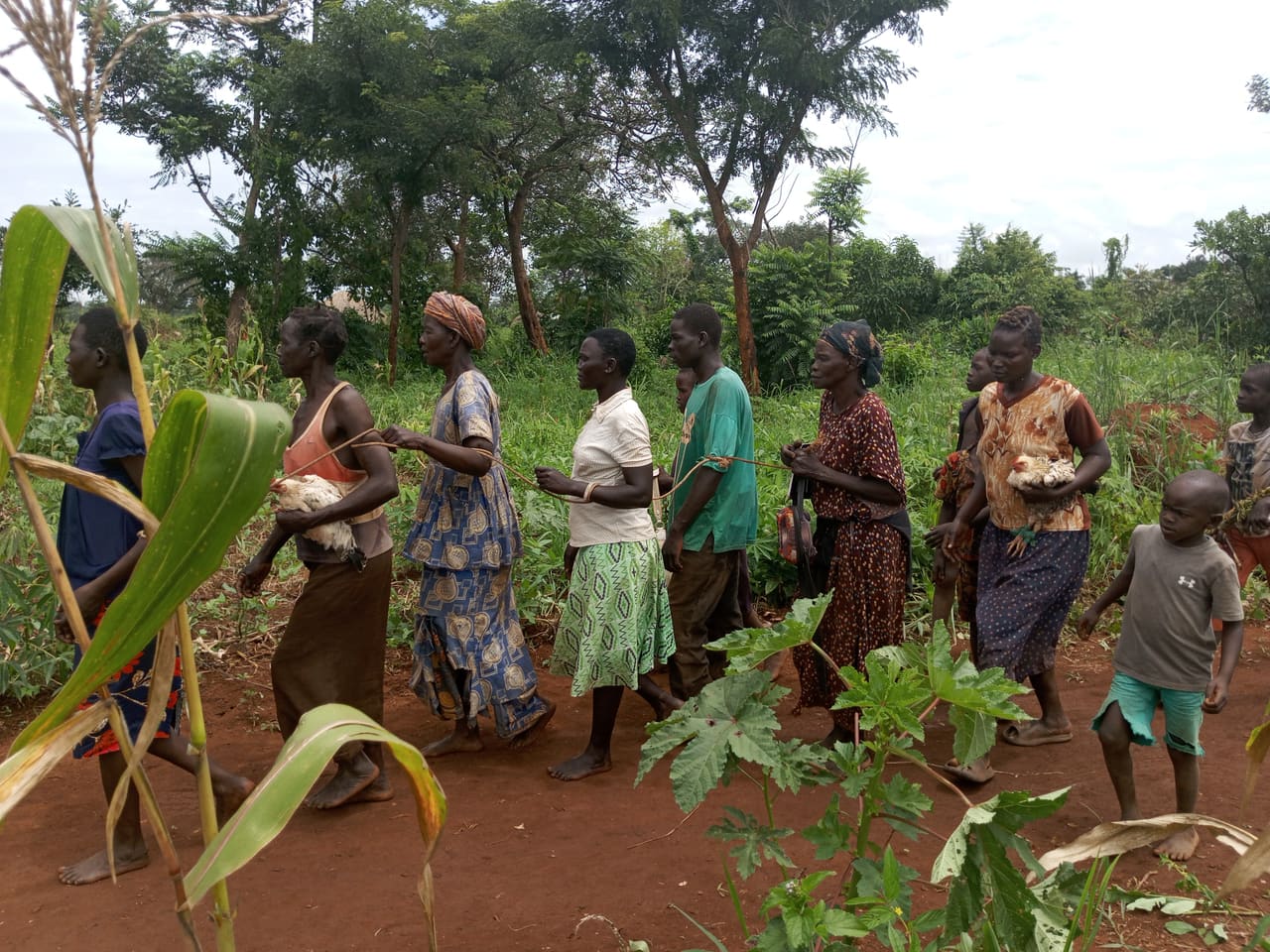 Members of a conflict-affected community in Northern Uganda gathered during a BREFON survivor support session.